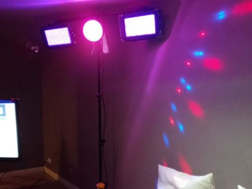 Fiesta fluor mini disco karaoke sonido dj